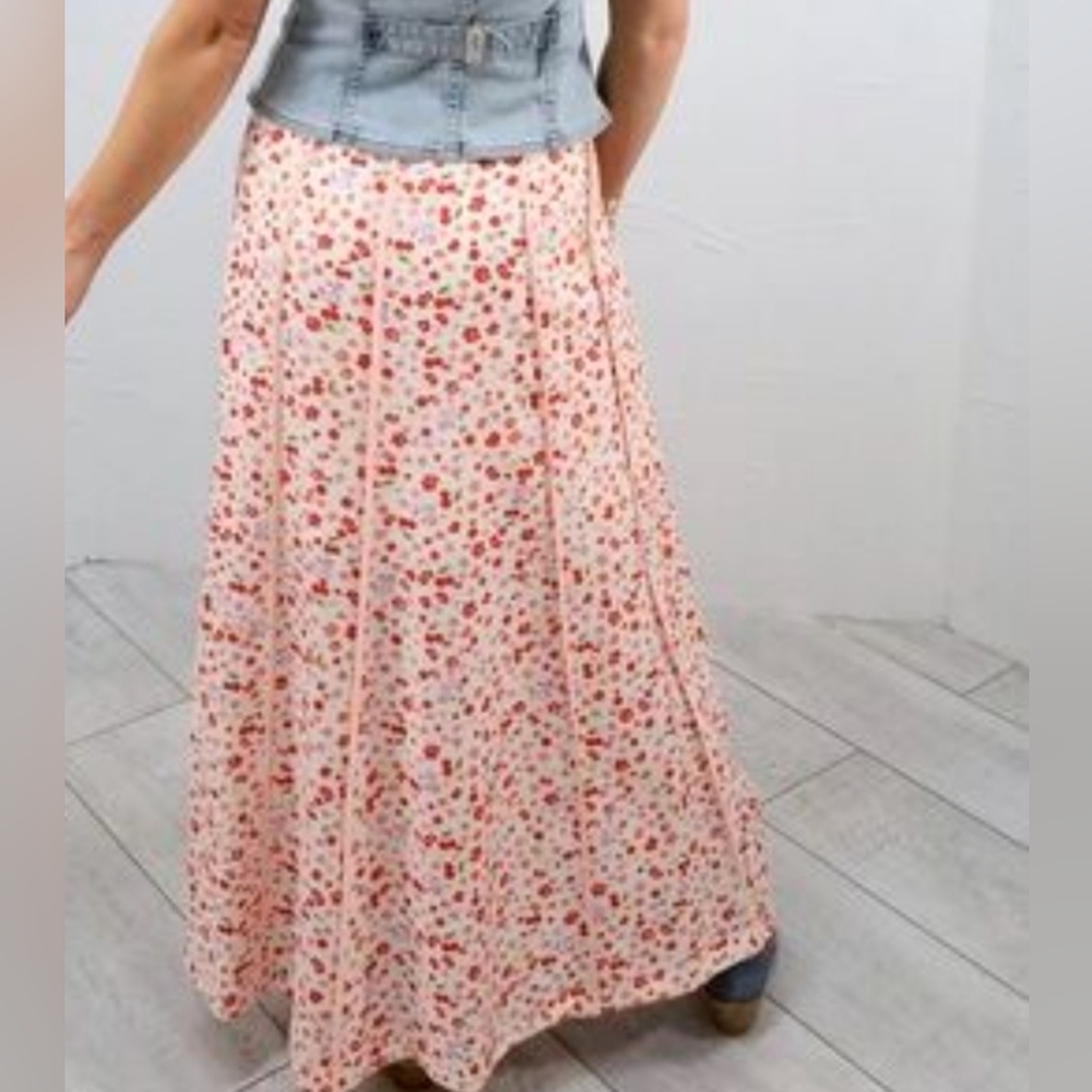 NWT ILLA ILLA Cherry Floral Maxi Skirt. Garden Girl. - Picture 10 of 10